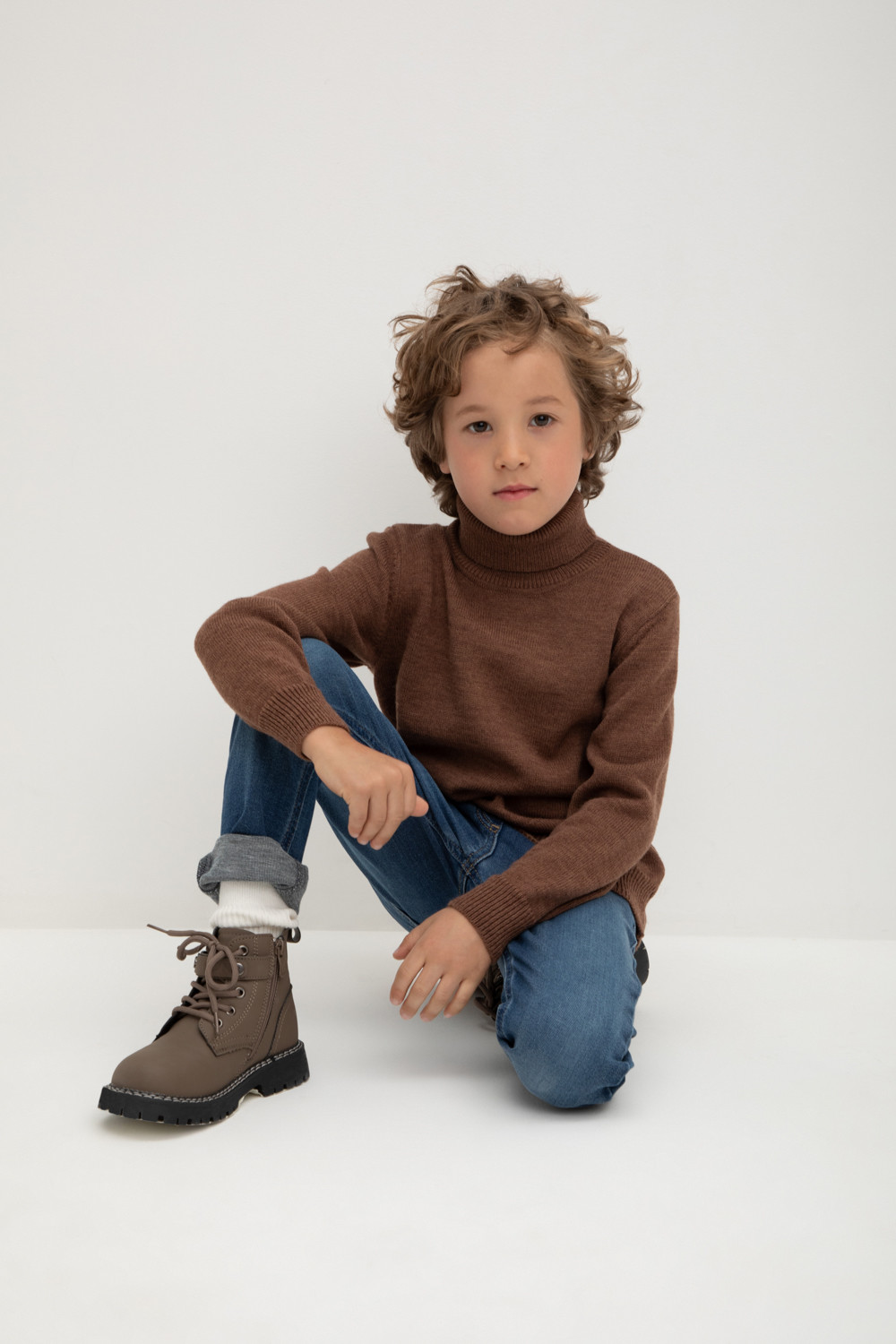 Джемпер для мальчика, артикул: КВ 30148/ш, цвет: бежевый, фото 5