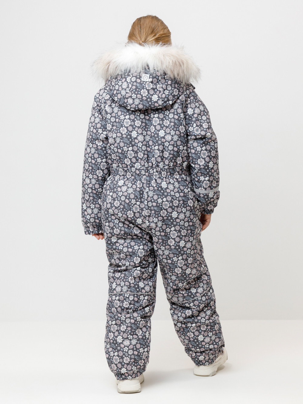 Комбинезоны утепленные для девочки, артикул: ВК 60098/н/10 ГР, цвет: темно-серый, фото 5