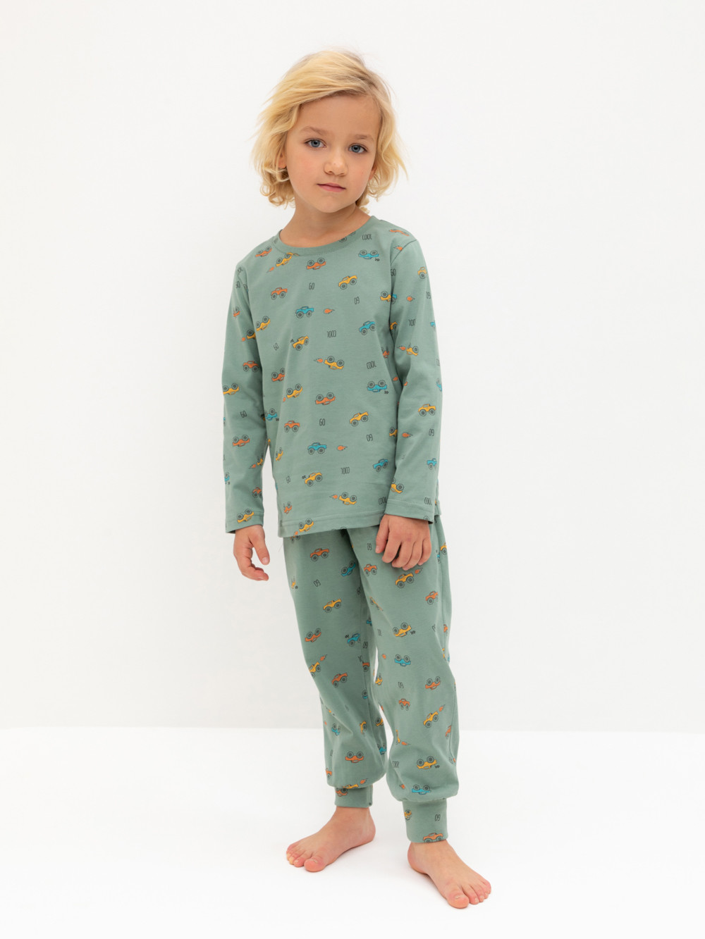 Пижама для мальчика, артикул: К 1561, цвет: зеленый, фото 4