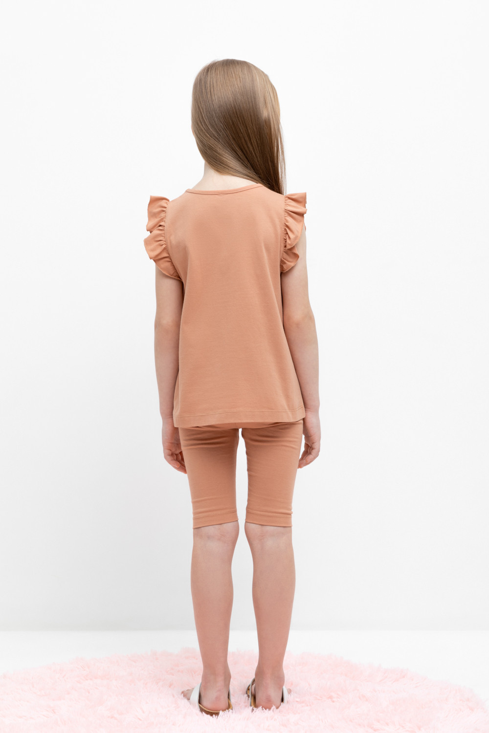 Бриджи для девочки, артикул: КР 4036, цвет: коричневый, фото 5