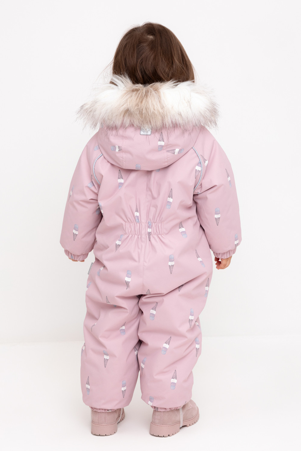 Комбинезоны утепленные для девочки, артикул: ВК 60105/н/8 ГР, цвет: розовый, фото 5