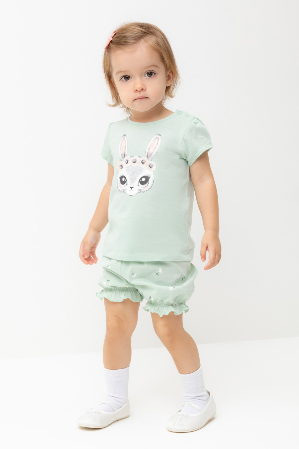 Шорты для девочки, артикул: КР 400683, цвет: зеленый, фото 5