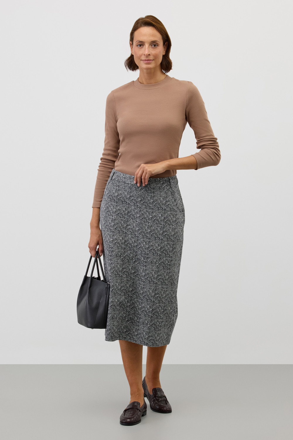 Джемперы женские для мам, артикул: ЕВТ 3330, цвет: коричневый, фото 5