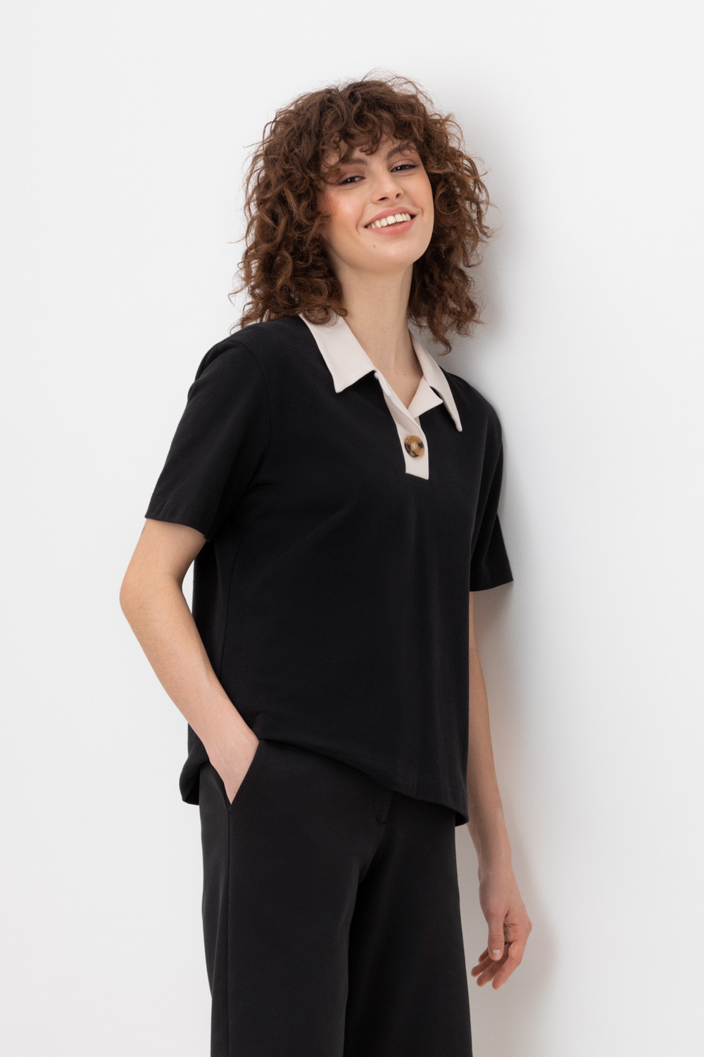 Футболки женские для мам, артикул: ЕВТ 3200, цвет: черный3, фото 5