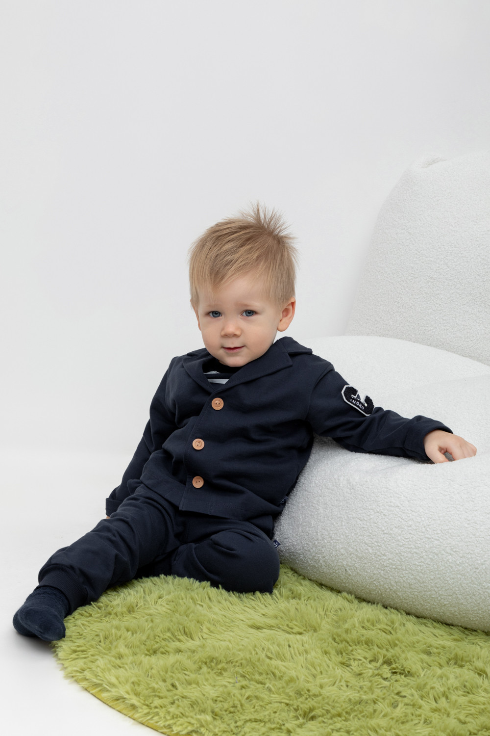 Жакет для мальчика, артикул: КР 302021, цвет: темно-синий, фото 5