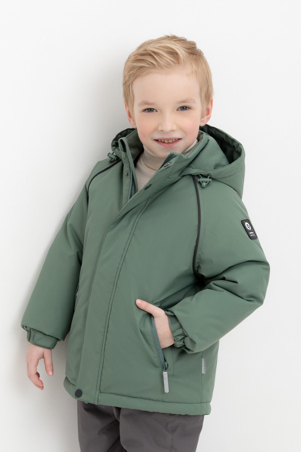 Куртки для мальчика, артикул: ВК 36085/3 ГР, цвет: зеленый, фото 5