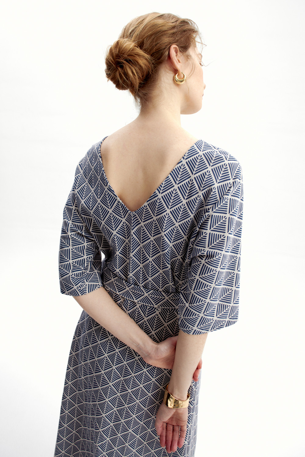 Платья женские для мам, артикул: ЕВТ 5072, цвет: бежевый, фото 5