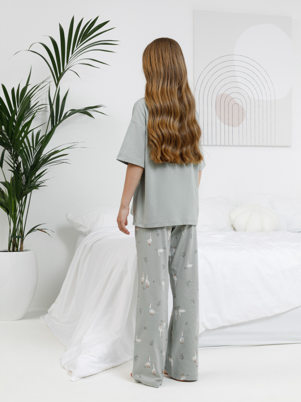 Пижама для девочки, артикул: МП 1657-1, цвет: зеленый, фото 5