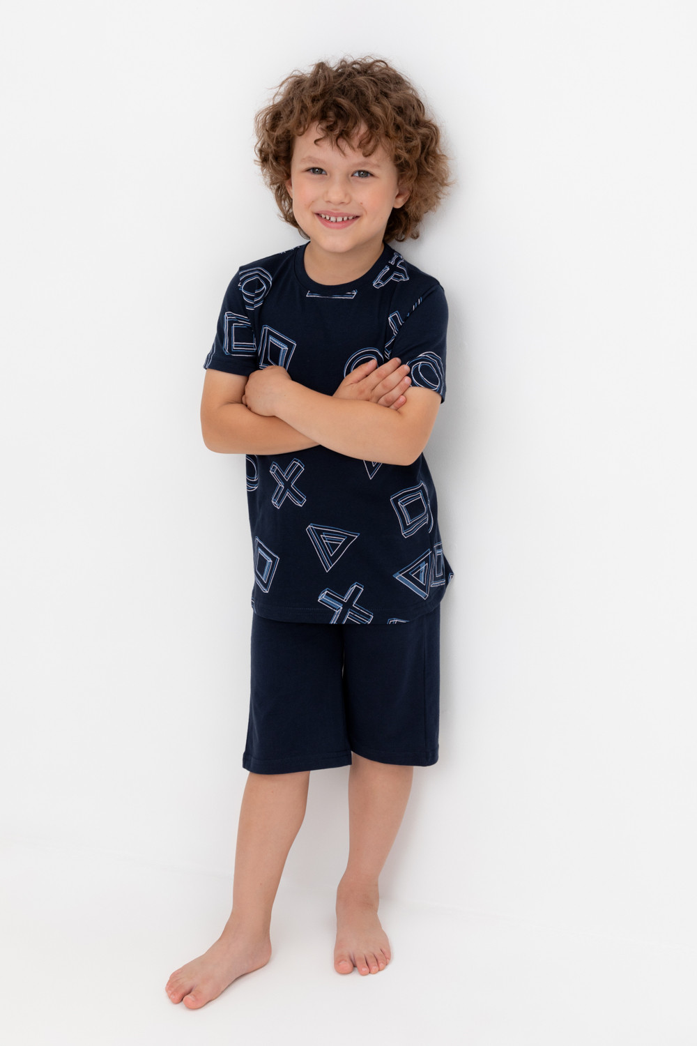 Пижама для мальчика, артикул: К 1614, цвет: темно-синий, фото 5