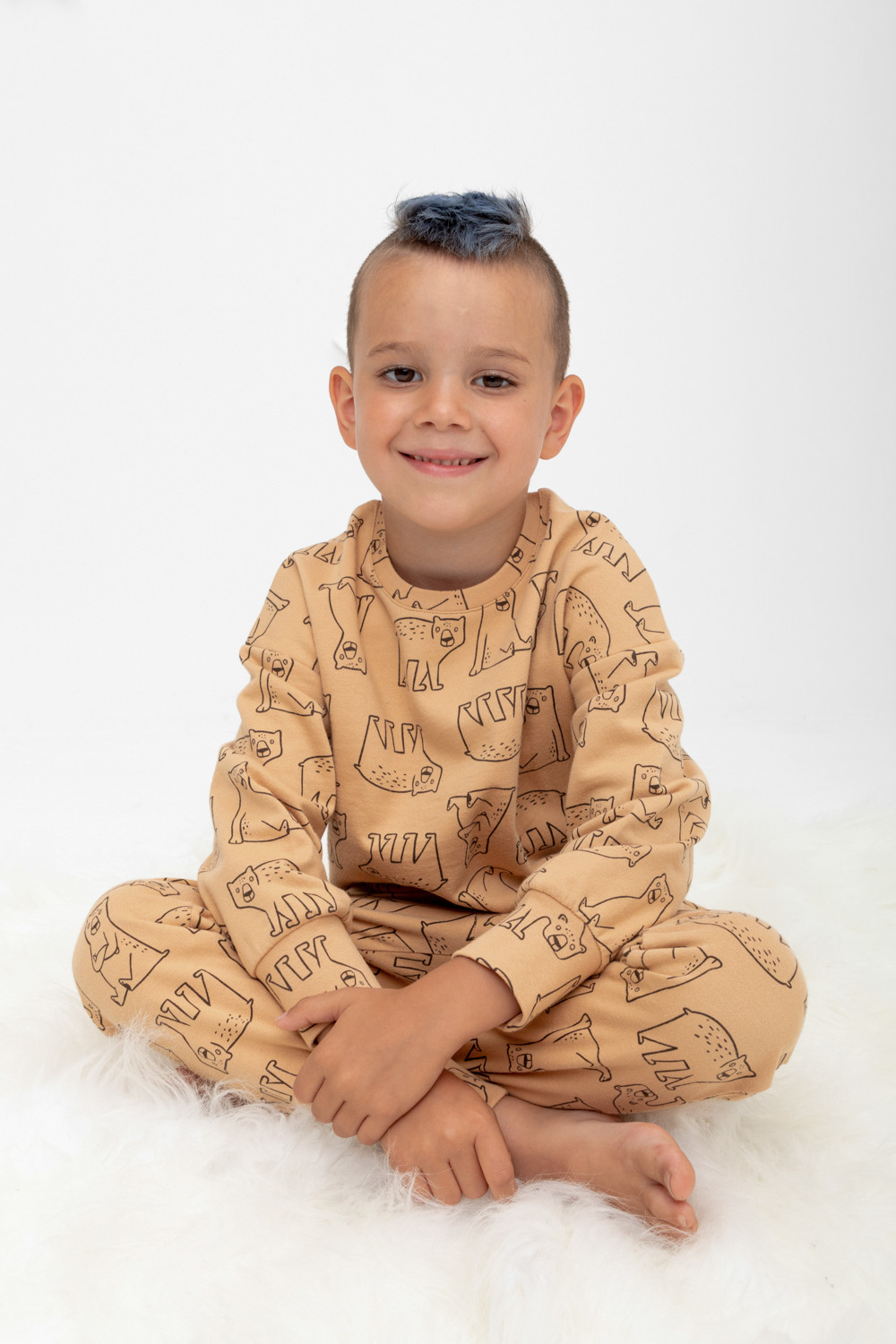 Пижама для мальчика, артикул: К 1587/24, цвет: коричневый, фото 5