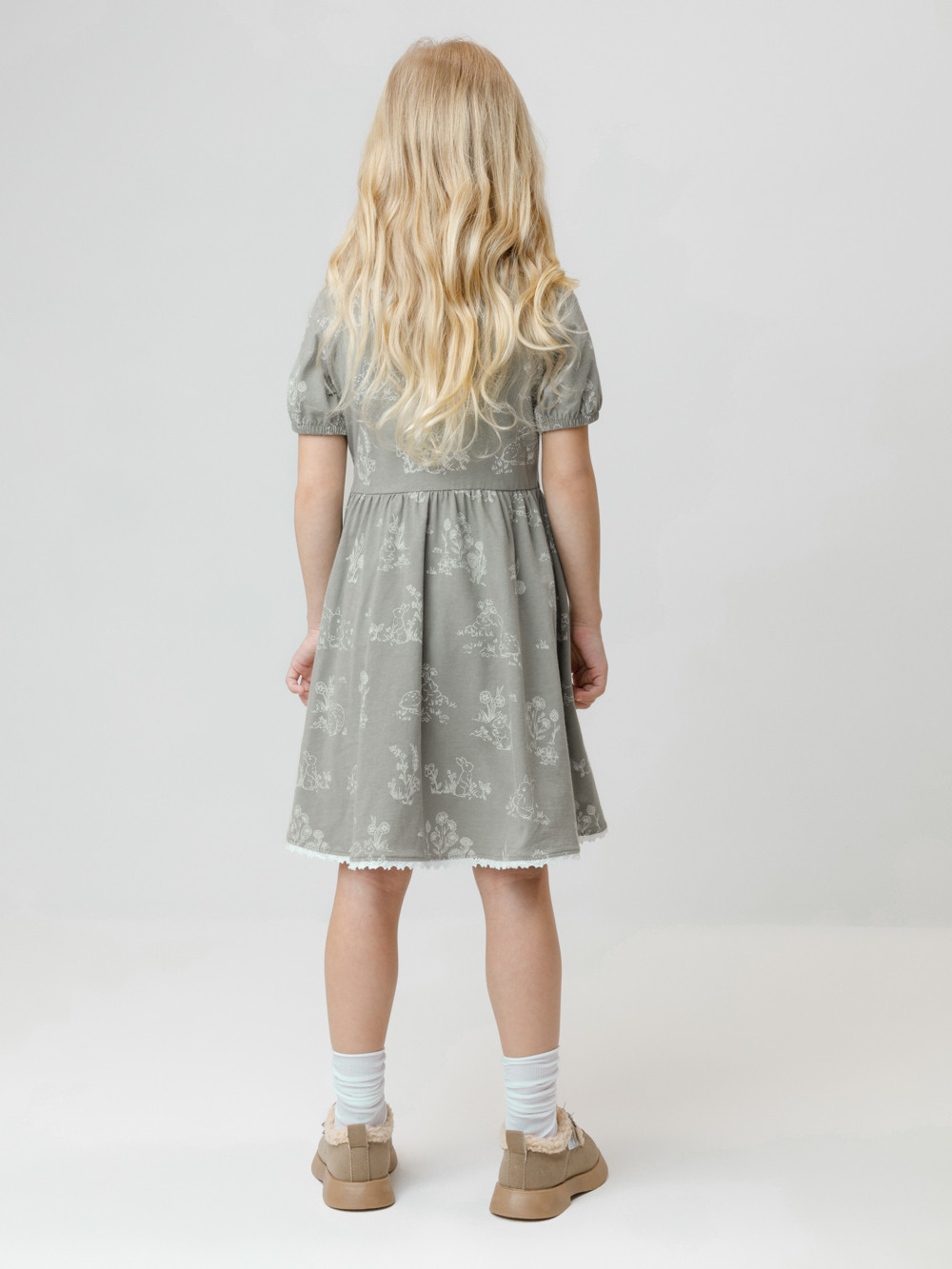 Платье для девочки, артикул: КР 5932, цвет: зеленый, фото 5