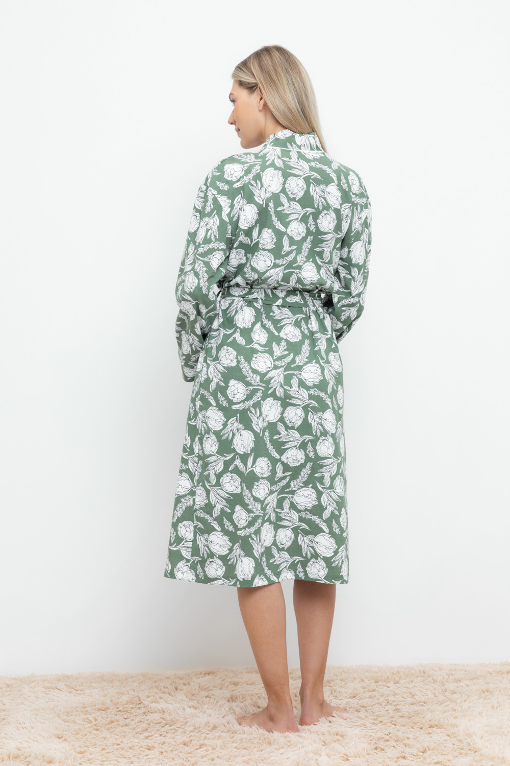 Халаты женские для мам, артикул: Е 50005, цвет: зеленый, фото 5