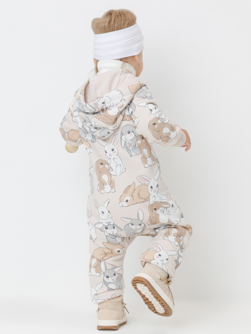 Комбинезон для девочки, артикул: КР 6555, цвет: бежевый, фото 5