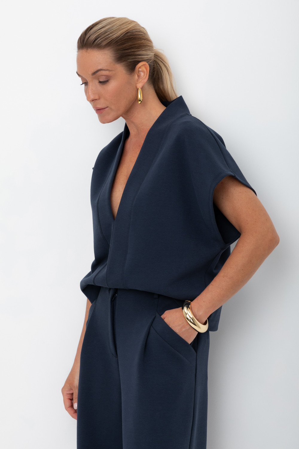 Жилеты женские для мам, артикул: ЕВТ 3295, цвет: синий, фото 5