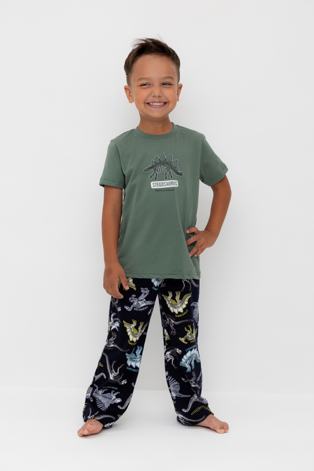 Пижама для мальчика, артикул: К 1599, цвет: зеленый, фото 5