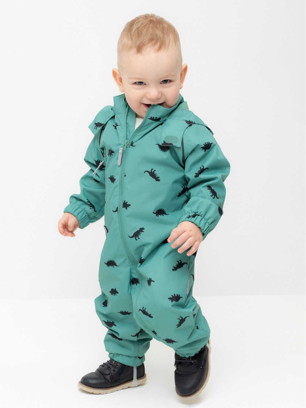 Комбинезоны утепленные для мальчика, артикул: ВК 60088/н/18 Ал, цвет: зеленый, фото 5