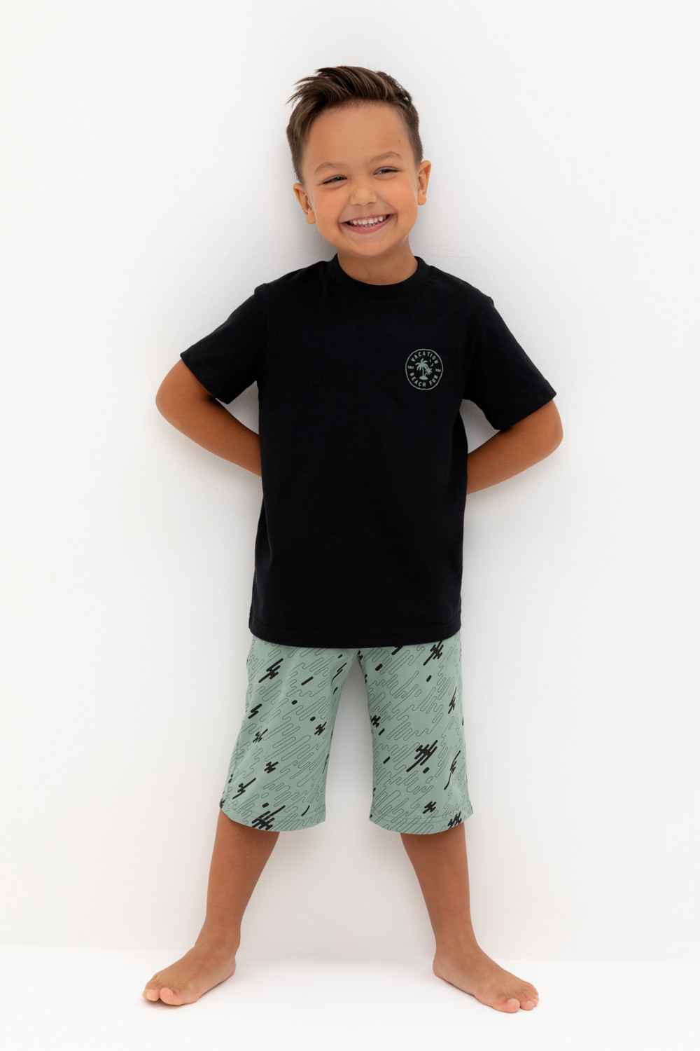 Пижама для мальчика, артикул: К 1528, цвет: черный3, фото 5