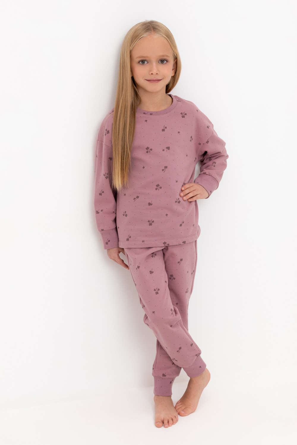 Пижама для девочки, артикул: К 1587, цвет: розовый, фото 5