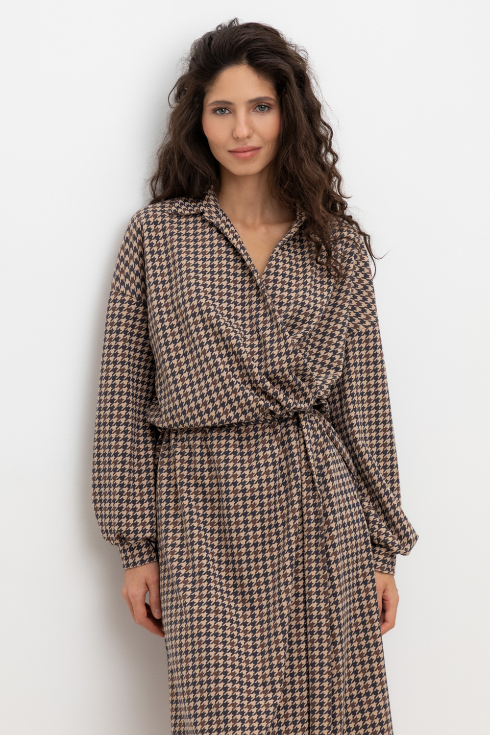 Платья женские для мам, артикул: ЕВТ 5060, цвет: бежевый, фото 5