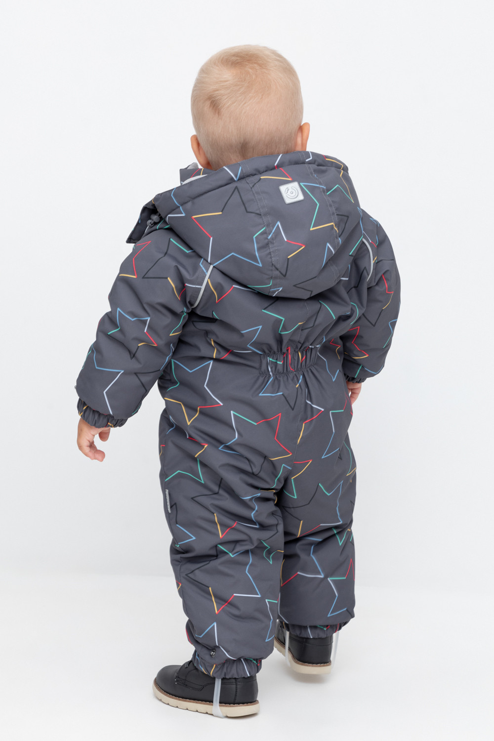Комбинезоны утепленные для мальчика, артикул: ВК 60113/н/11 УЗГ, цвет: темно-серый, фото 5