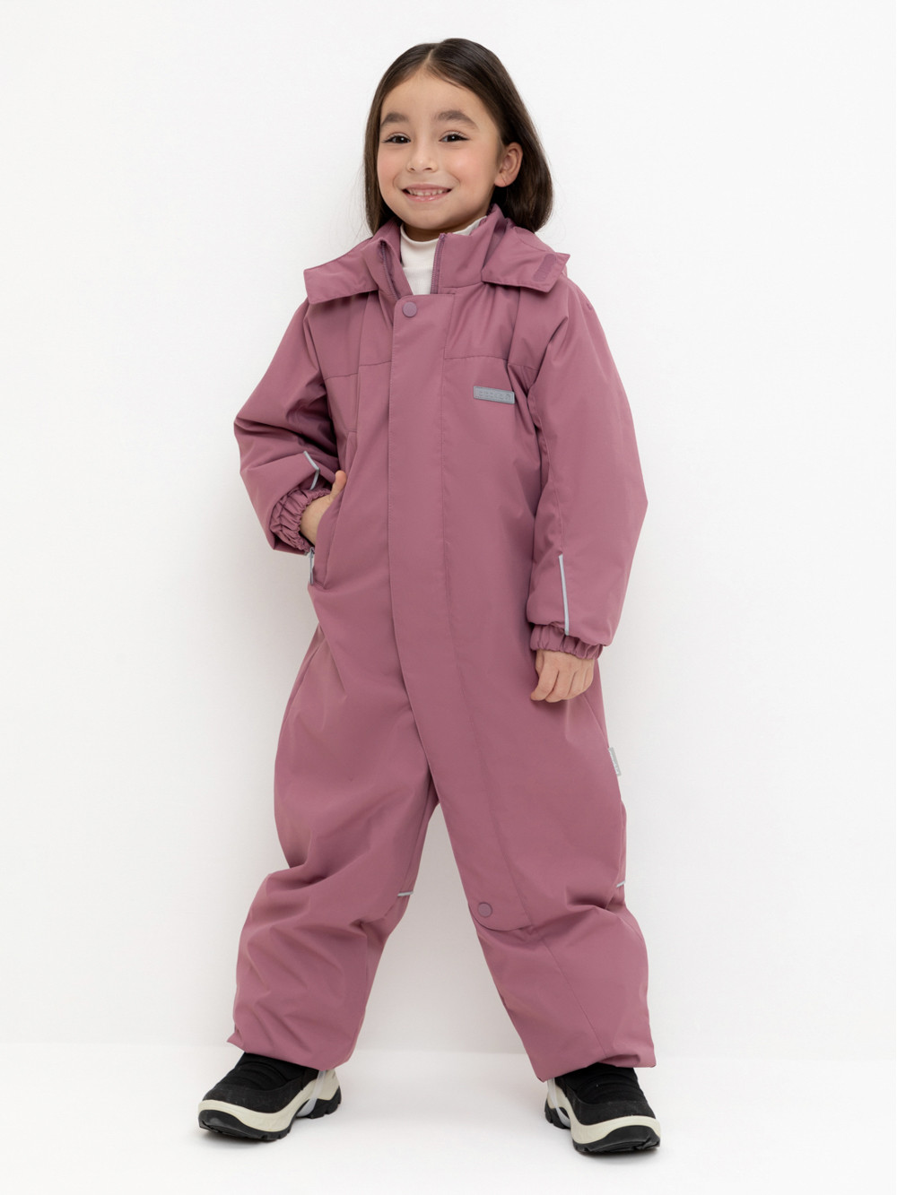 Комбинезоны утепленные для девочки, артикул: ВК 60109/5 УЗГ, цвет: бордовый, фото 5