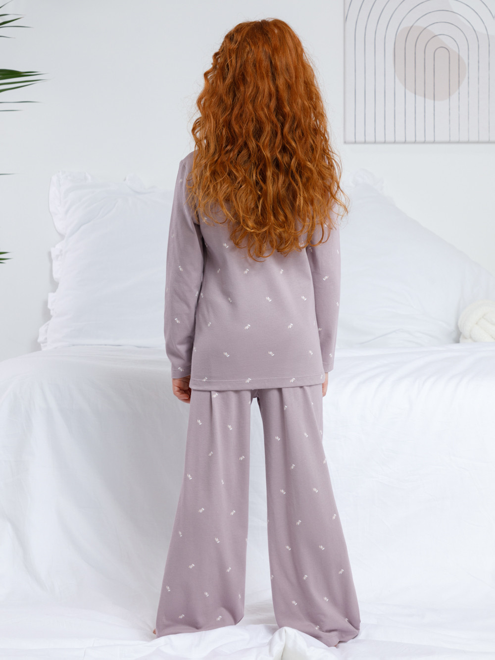 Пижама для девочки, артикул: К 1622, цвет: розовый, фото 5