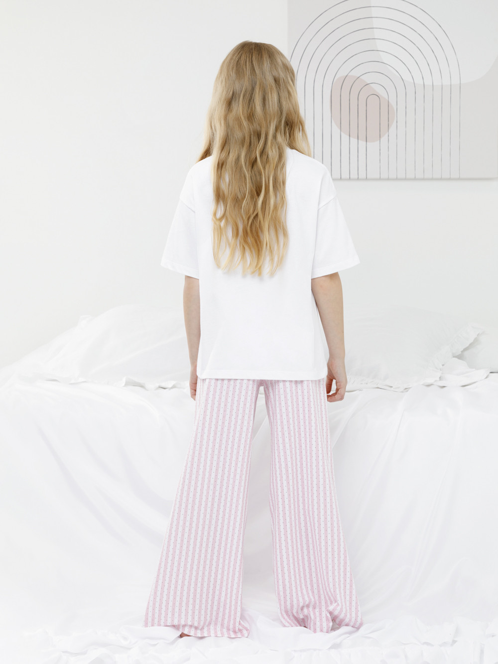 Пижама для девочки, артикул: МП 1666, цвет: белый, фото 5