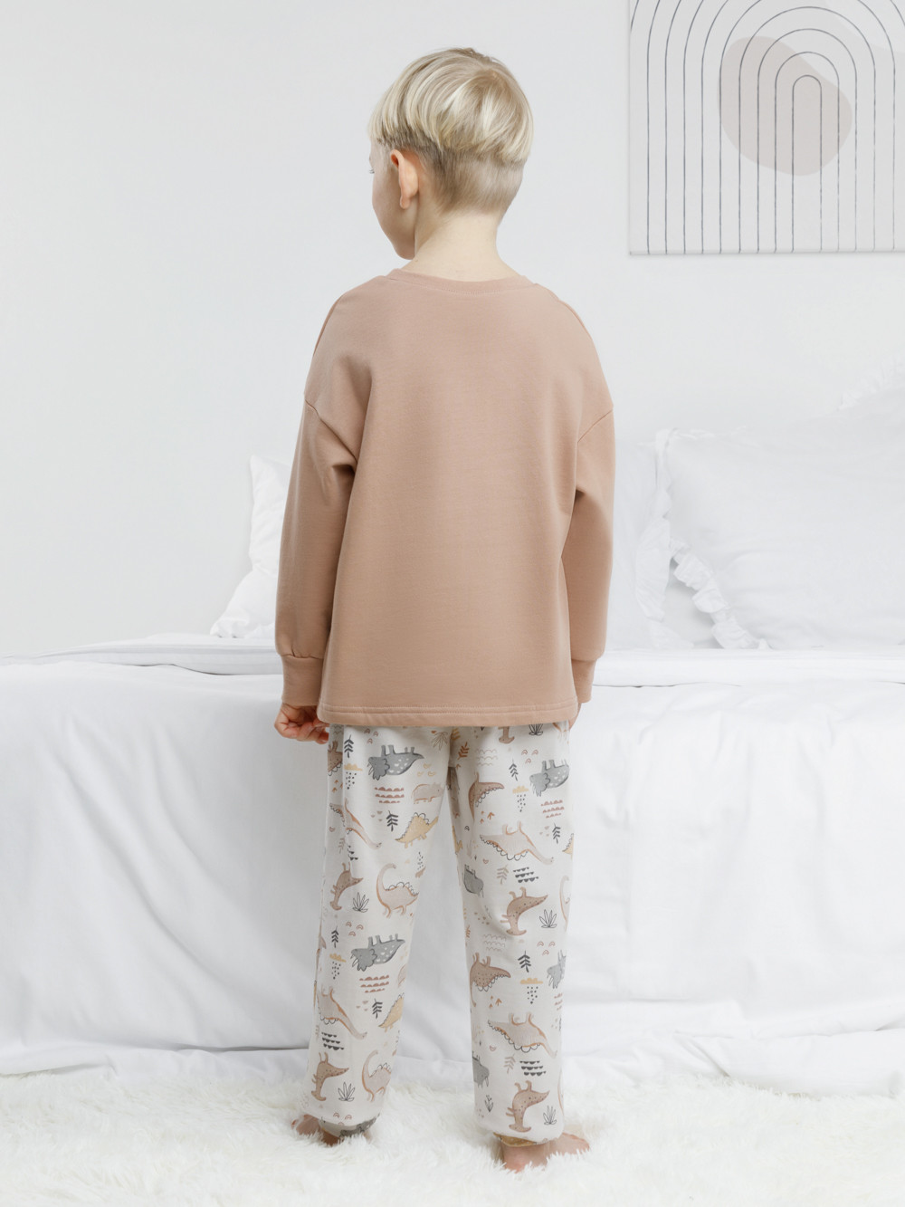 Пижама для мальчика, артикул: К 1567, цвет: коричневый, фото 5