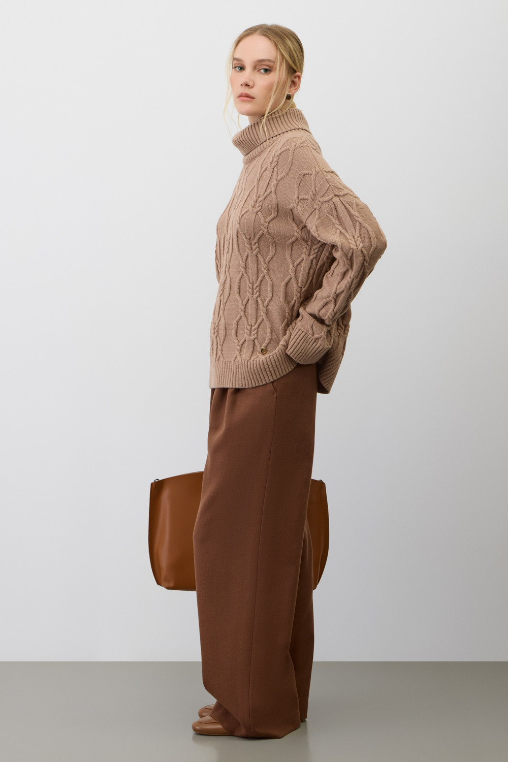 Джемперы женские для мам, артикул: ЕВ 30234/ш, цвет: бежевый, фото 5