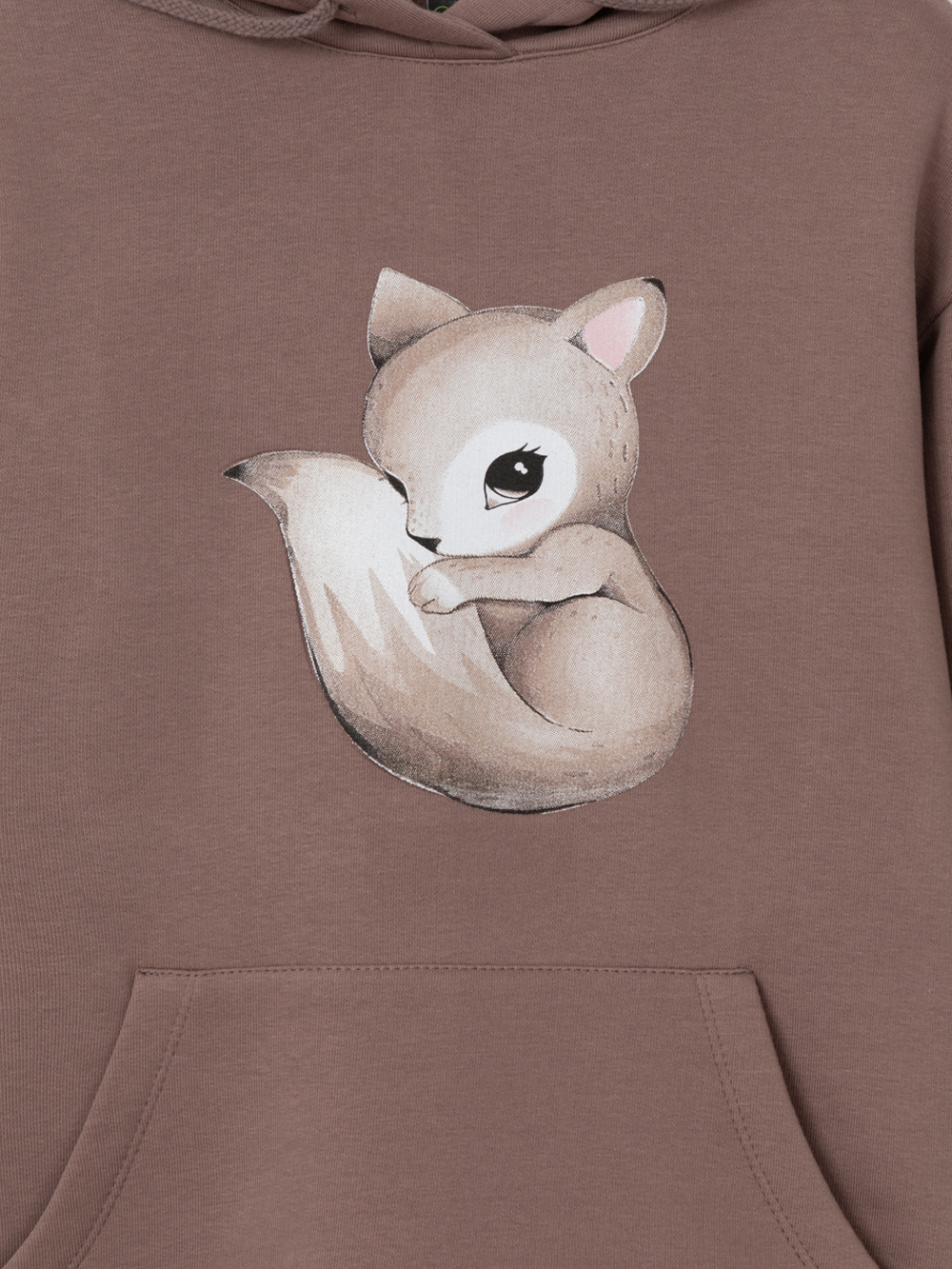 Худи для девочки, артикул: КР 302165, цвет: кофейный, фото 5