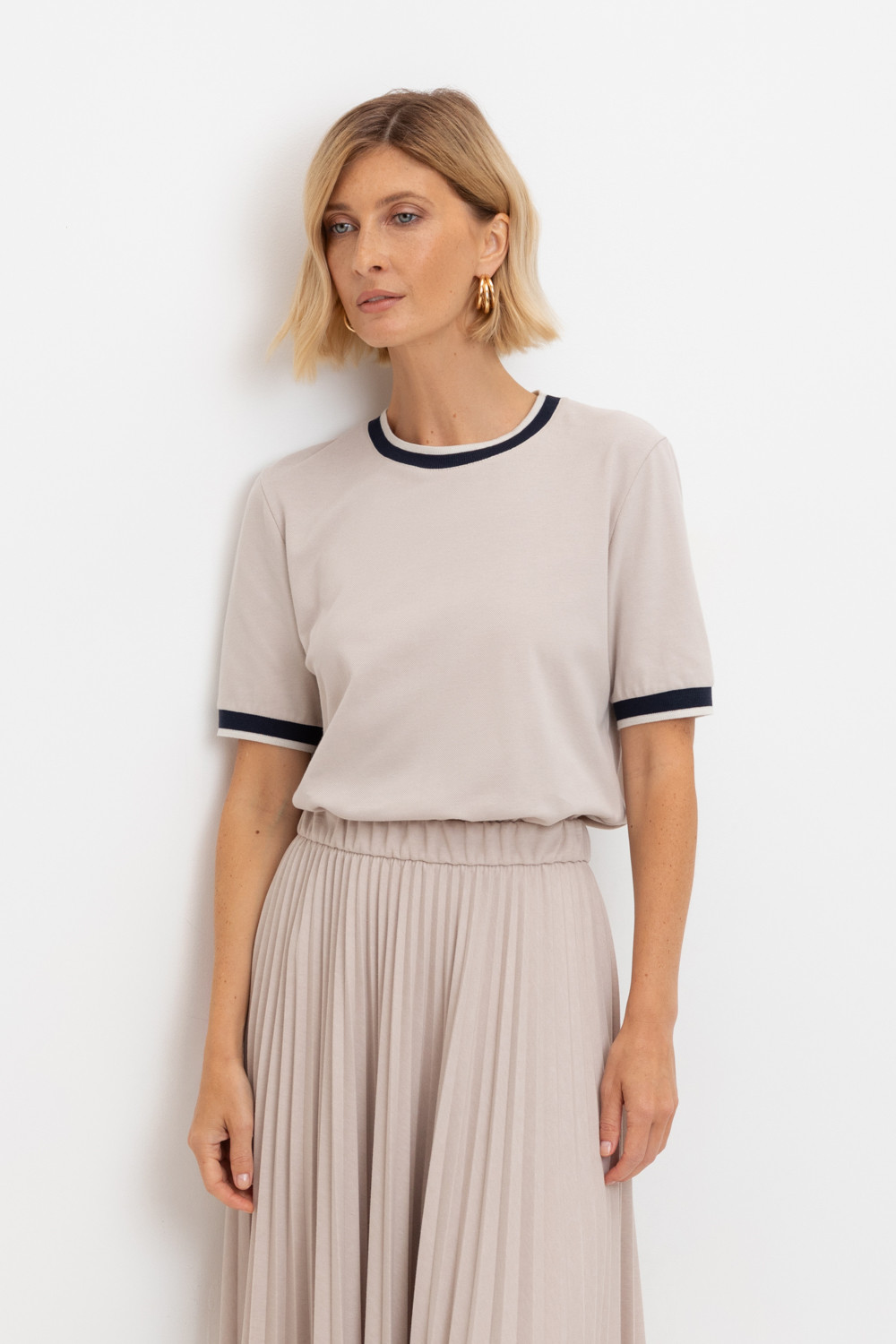 Футболки женские для мам, артикул: ЕВТ 3127, цвет: бежевый, фото 5