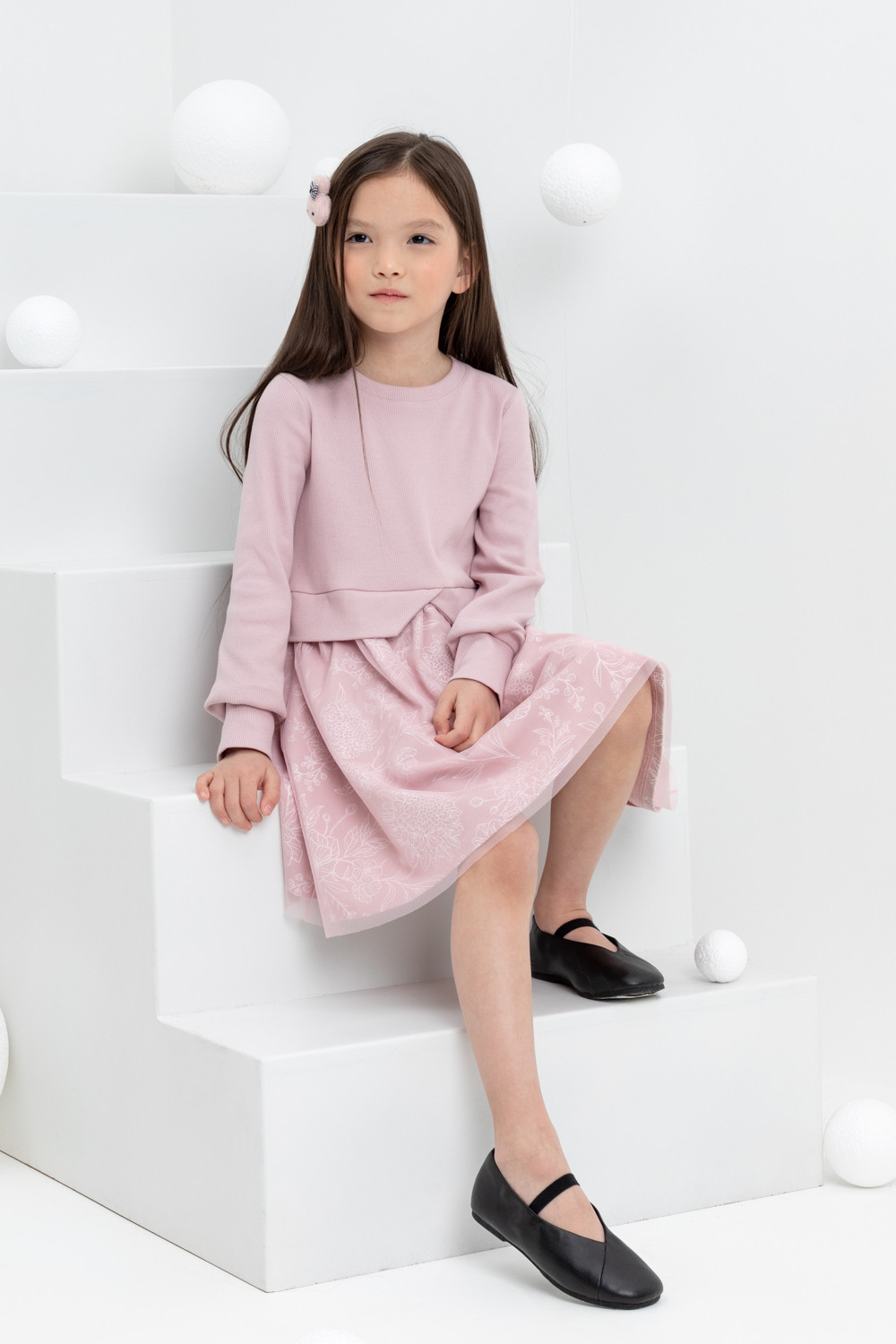 Платье для девочки, артикул: К 5833, цвет: розовый, фото 5