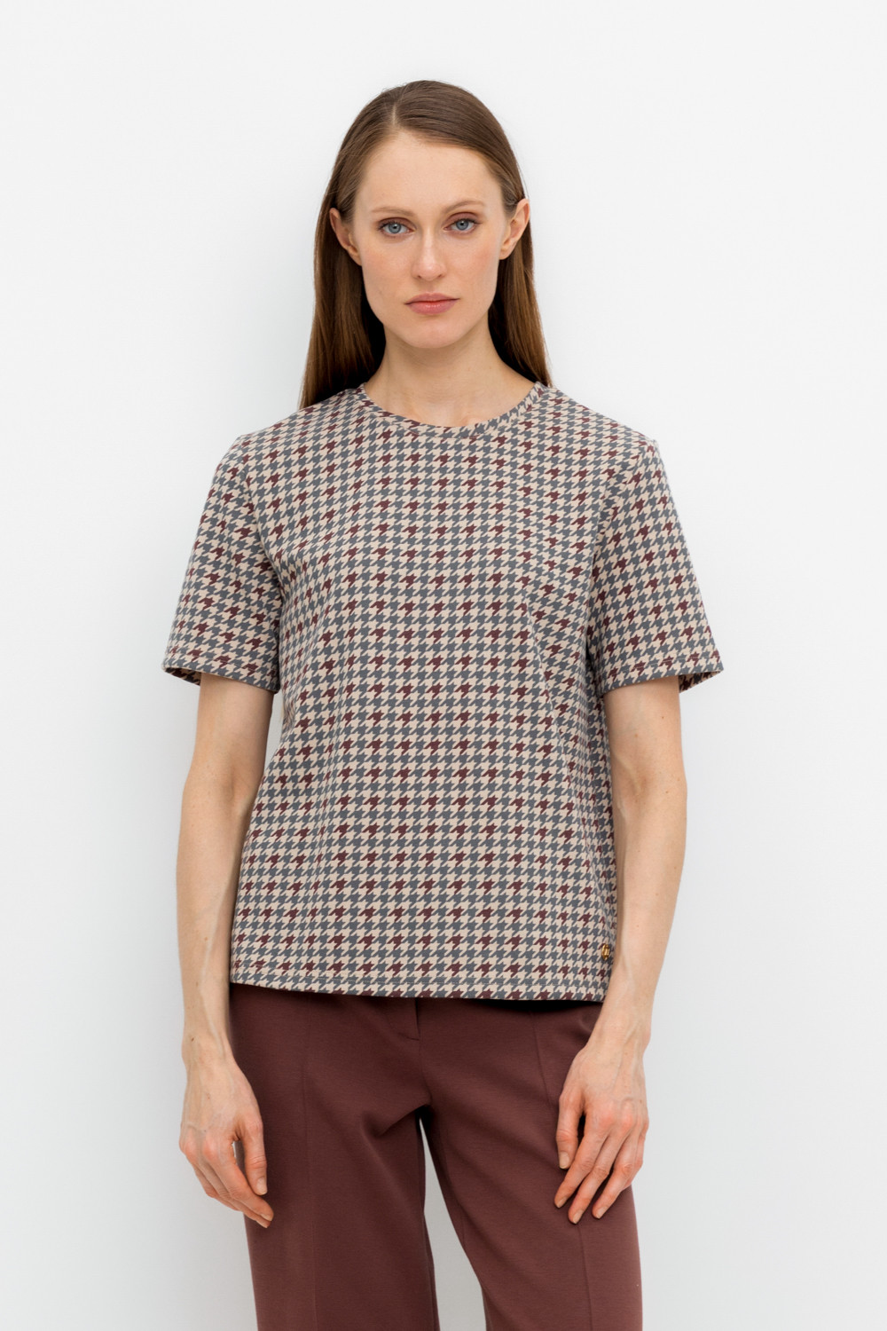 Футболки женские для мам, артикул: ЕВТ 3231, цвет: бежевый, фото 5