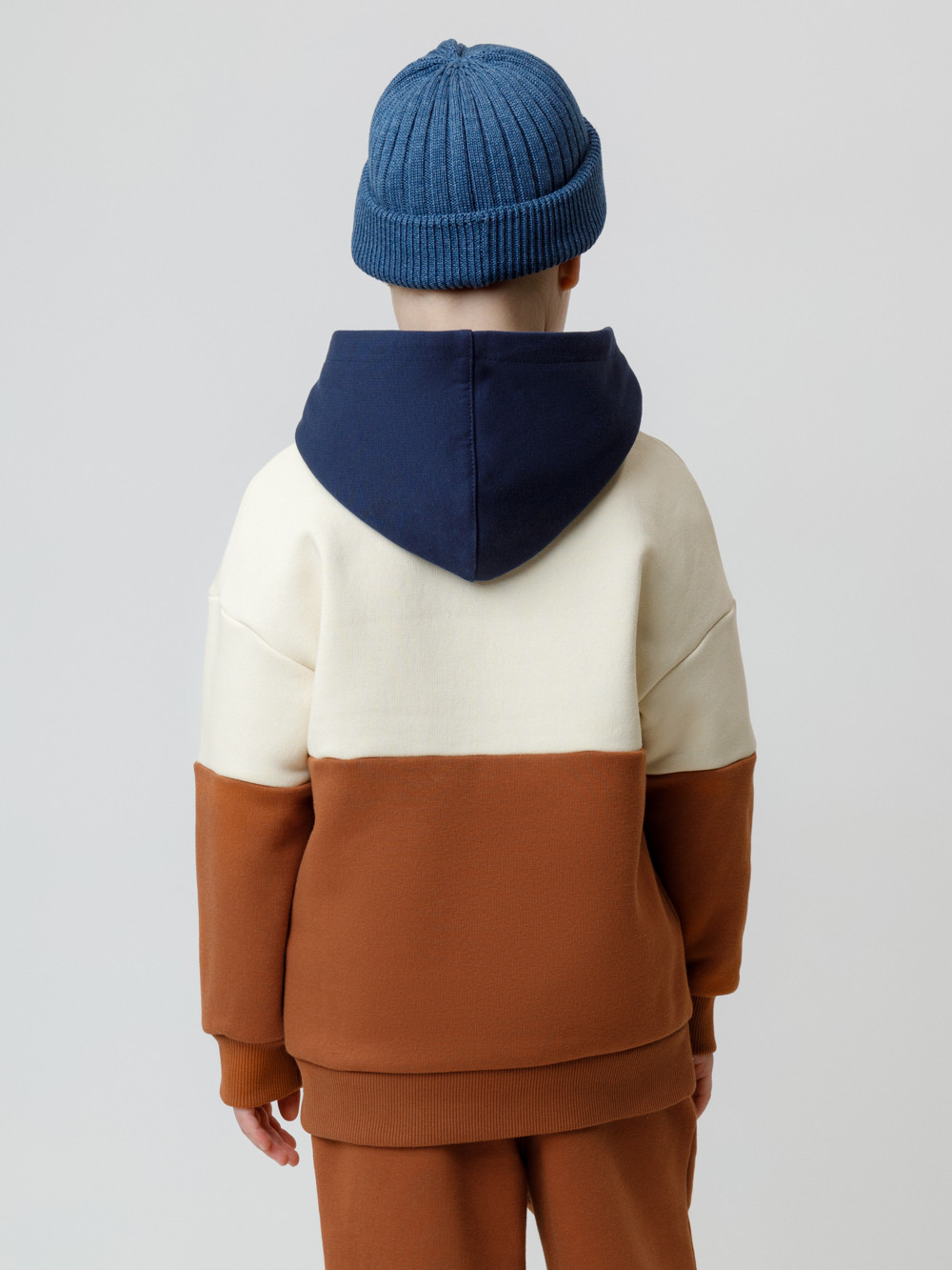 Худи для мальчика, артикул: КР 302214, цвет: коричневый, фото 5