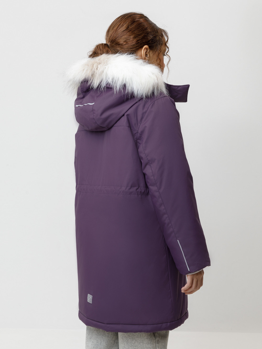 Пальто для девочки, артикул: ВК 38107/5 ГР, цвет: фиолетовый, фото 4