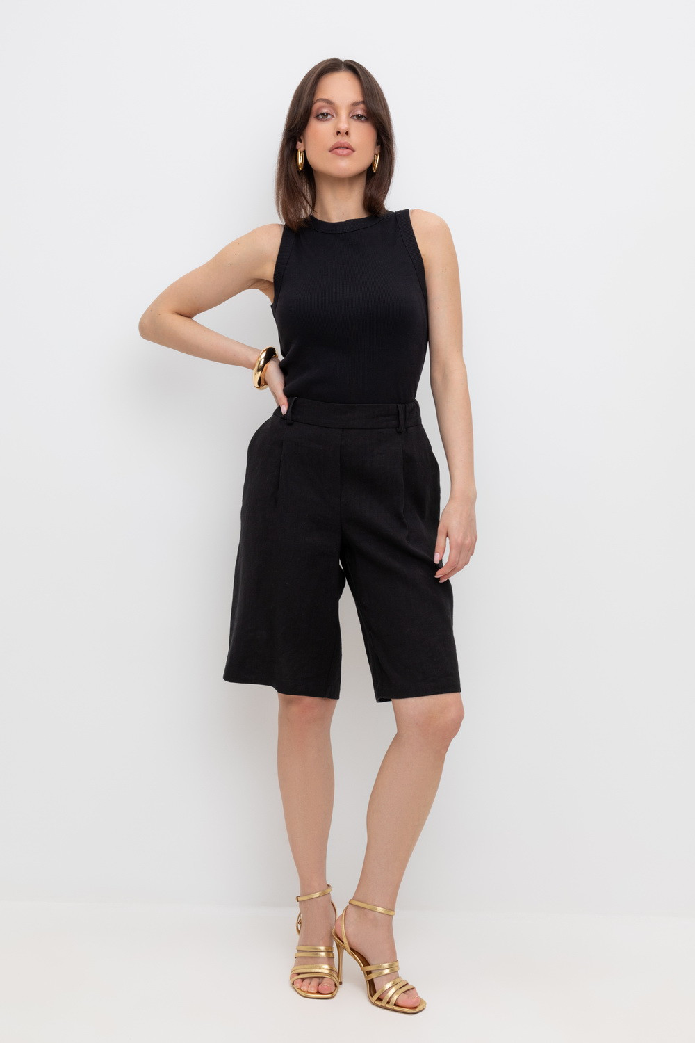 Шорты женские для мам, артикул: ЕТ 40016, цвет: черный, фото 5