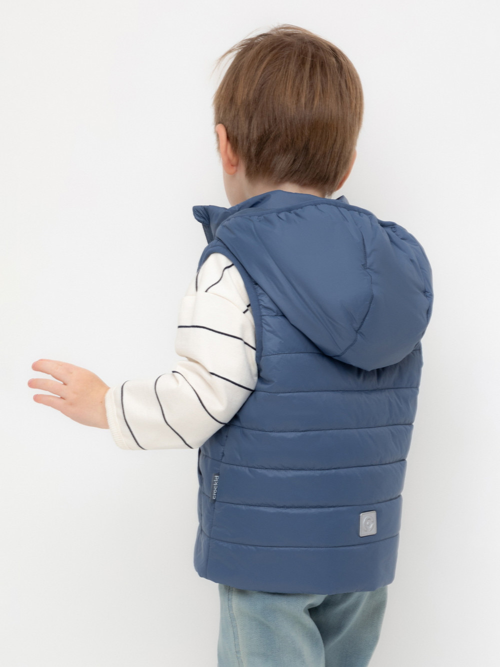 Жилеты для мальчика, артикул: ВК 35009/21 ГР, цвет: темно-синий, фото 5