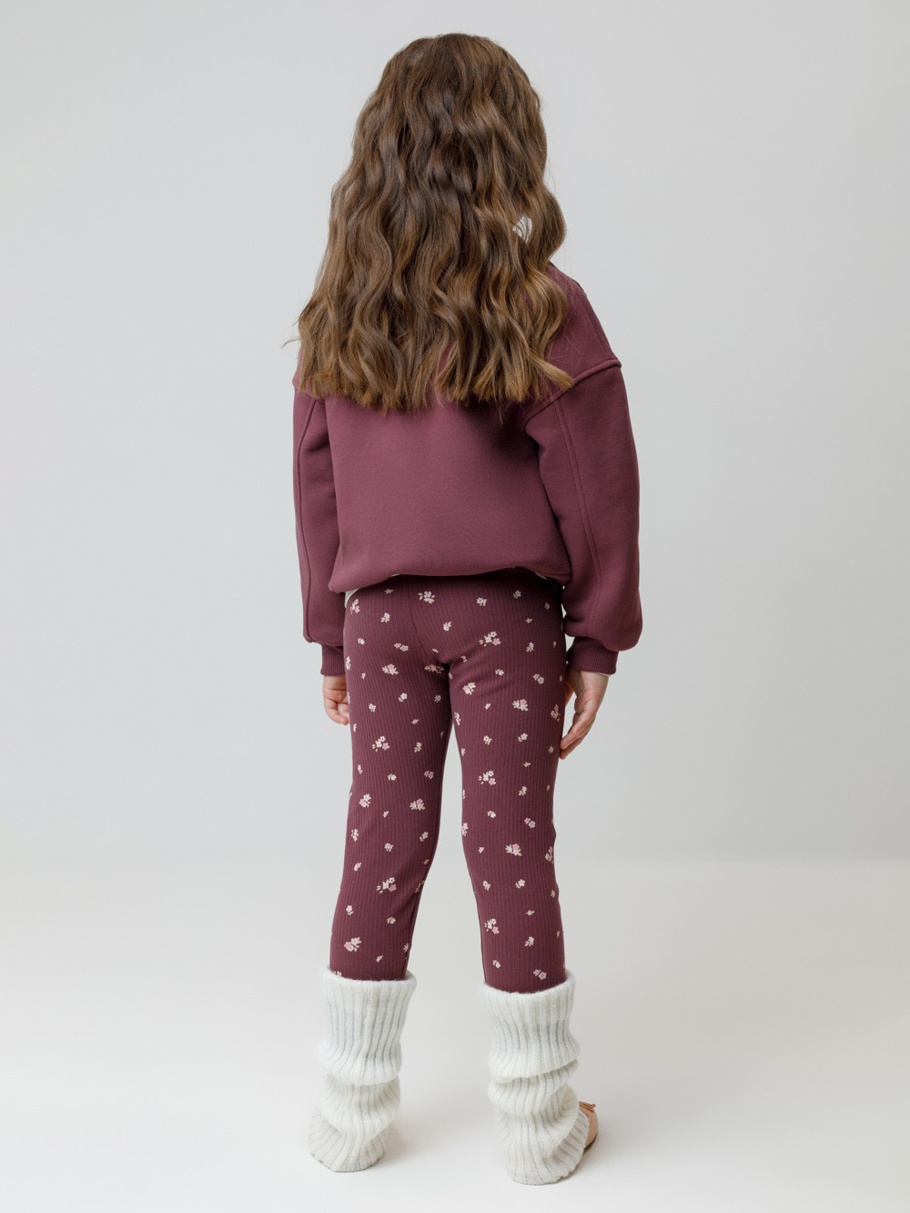 Лосины для девочки, артикул: КР 400874, цвет: бордовый, фото 5