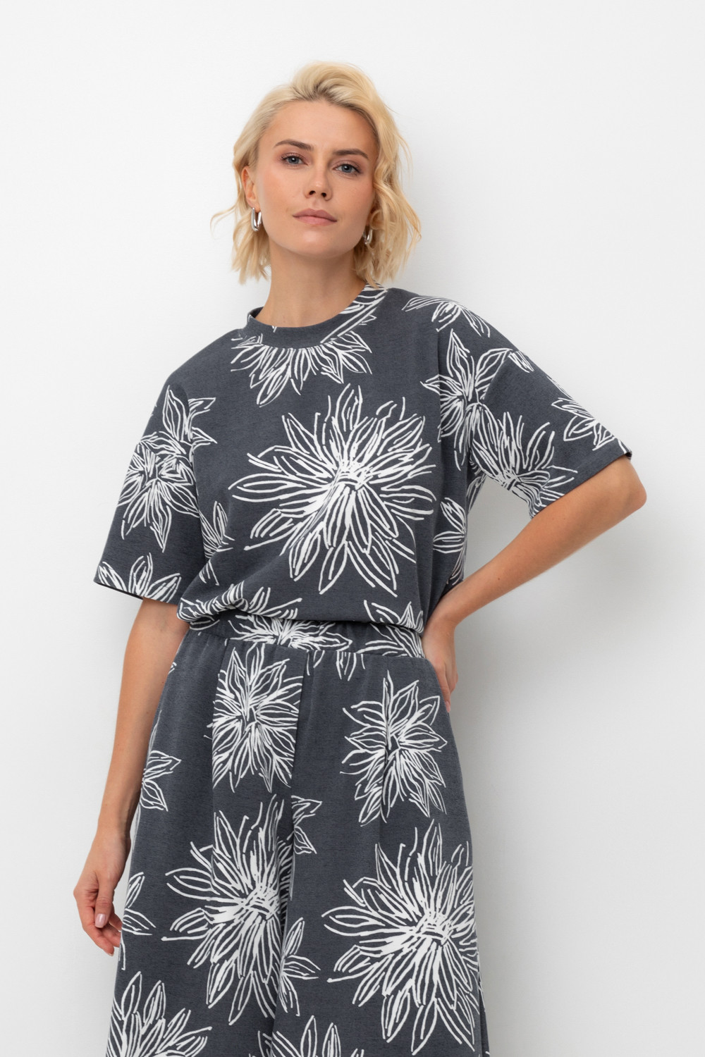 Футболки женские для мам, артикул: ЕВТ 3317, цвет: синий, фото 5