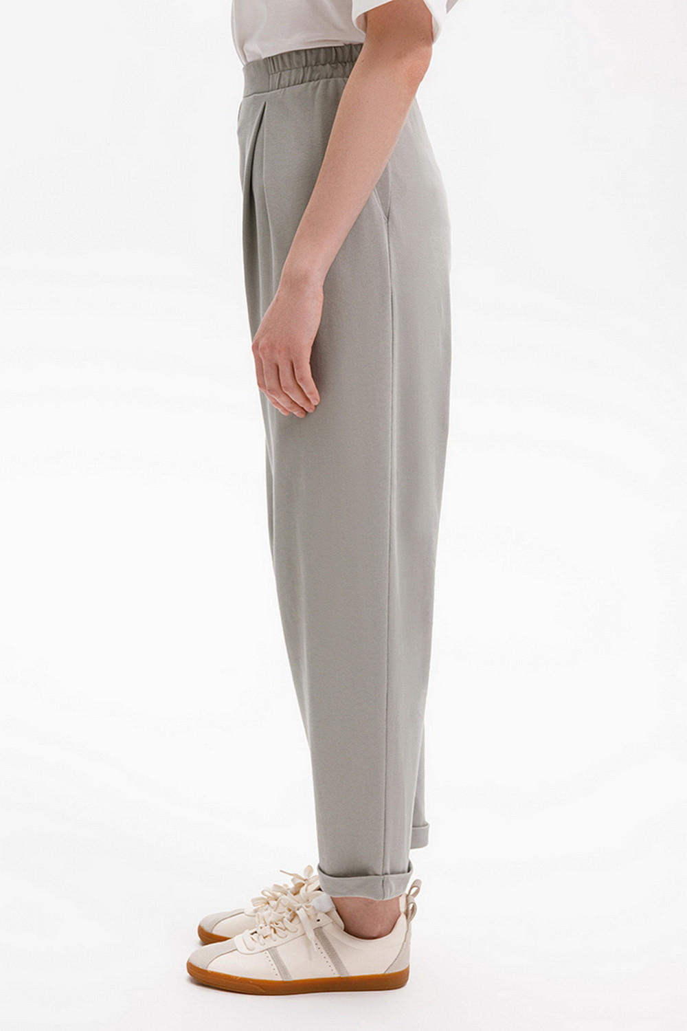 Брюки женские для мам, артикул: ЕВТ 4132, цвет: зеленый, фото 5