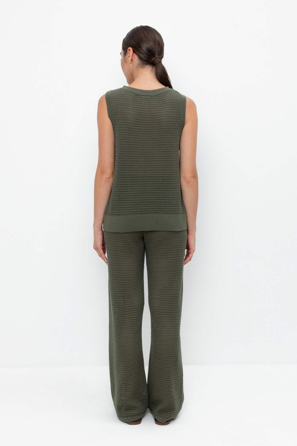 Брюки женские для мам, артикул: ЕВ 429, цвет: зеленый, фото 5