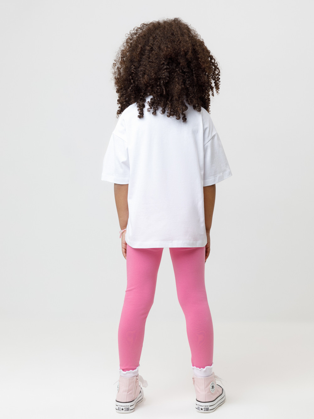 Лосины для девочки, артикул: МП 4074, цвет: ярко-розовый, фото 5