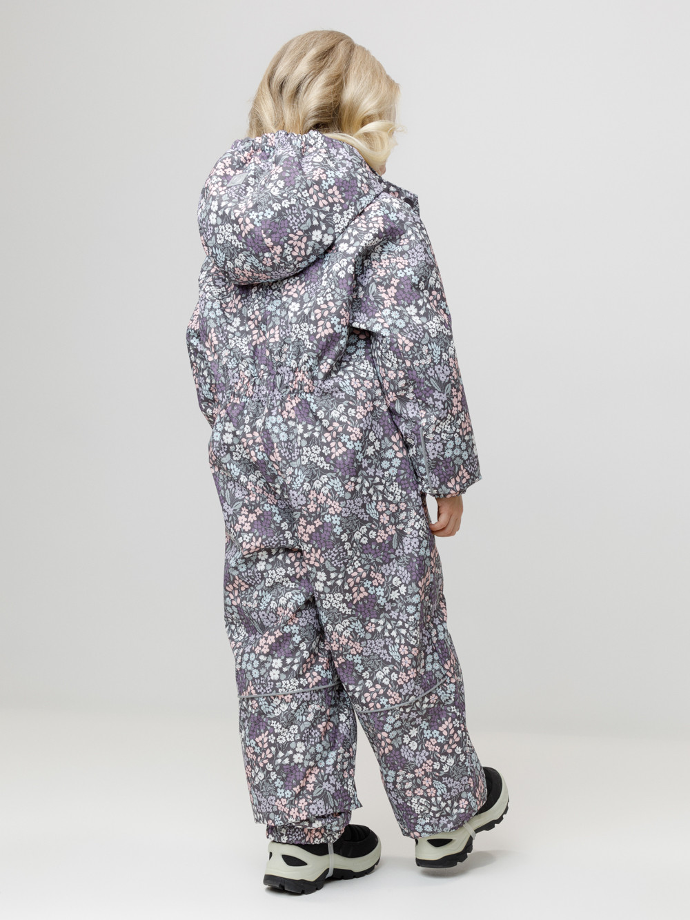 Комбинезоны утепленные для девочки, артикул: ВК 60069/н/8 УЗГ, цвет: темно-серый, фото 5