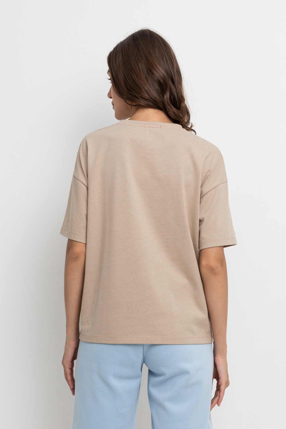 Футболки женские для мам, артикул: ЕВТ 3230, цвет: бежевый, фото 5