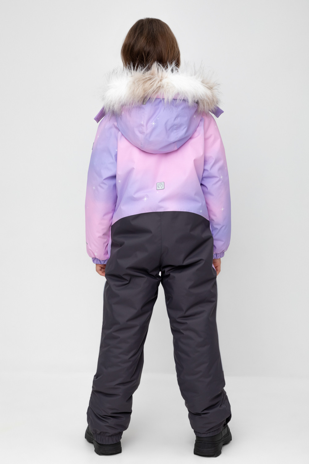 Комбинезоны утепленные для девочки, артикул: ВК 60120/н/4 ГР, цвет: розовый, фото 5