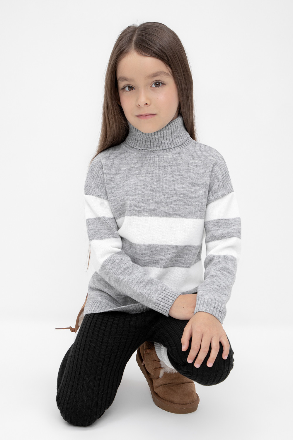 Джемпер для девочки, артикул: КВ 30134/ш, цвет: серый, фото 5