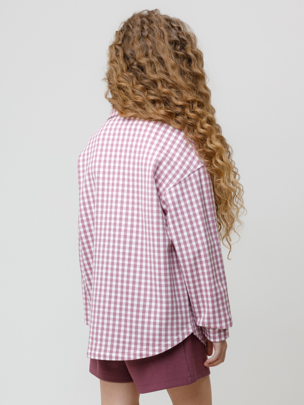 Рубашка для девочки, артикул: КР 302567, цвет: бордовый, фото 5