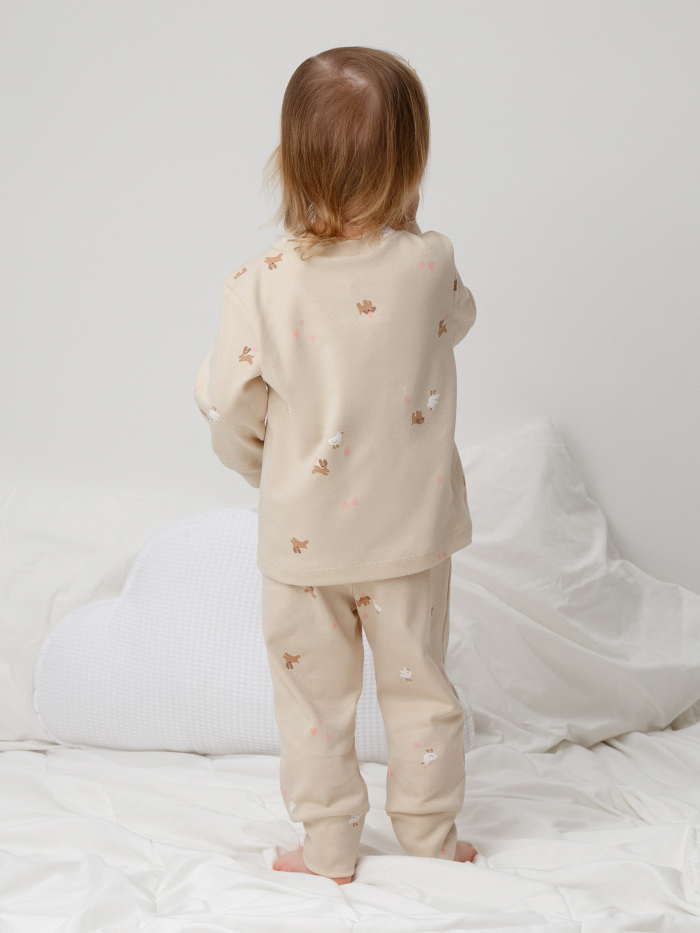 Пижама для девочки, артикул: К 1552, цвет: бежевый, фото 5