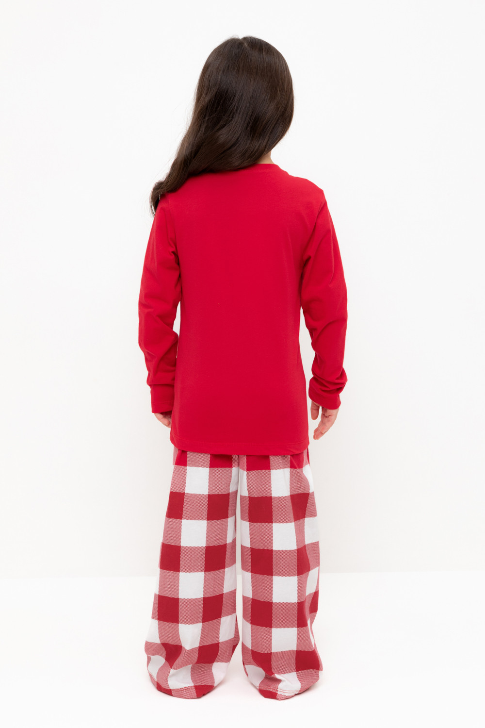 Пижама для девочки, артикул: К 1619, цвет: красный, фото 5