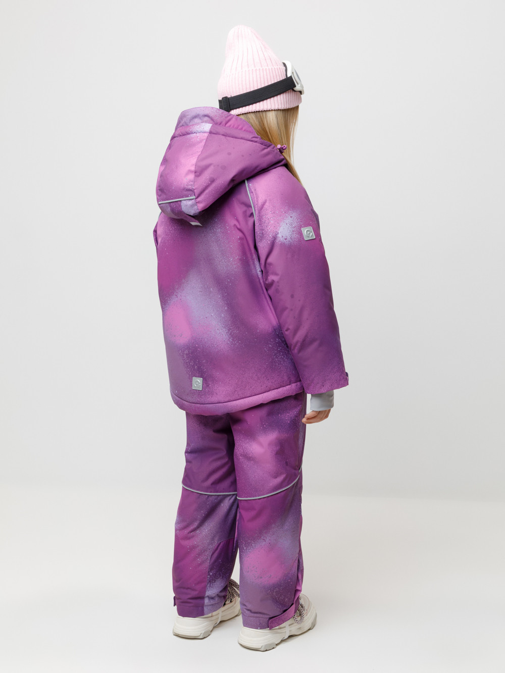 Комплект утепленный для девочки, артикул: ВК 20069/н/1 ГР, цвет: фиолетовый, фото 5